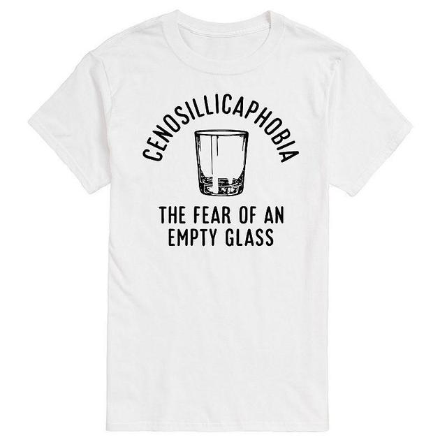 Big & Tall Cenosillicaphobia Empty Glass Graphic Tee, Mens Product Image