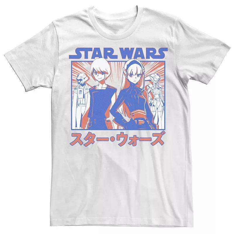 Mens Star Wars Visions Anime Twins Graphic Tee Product Image