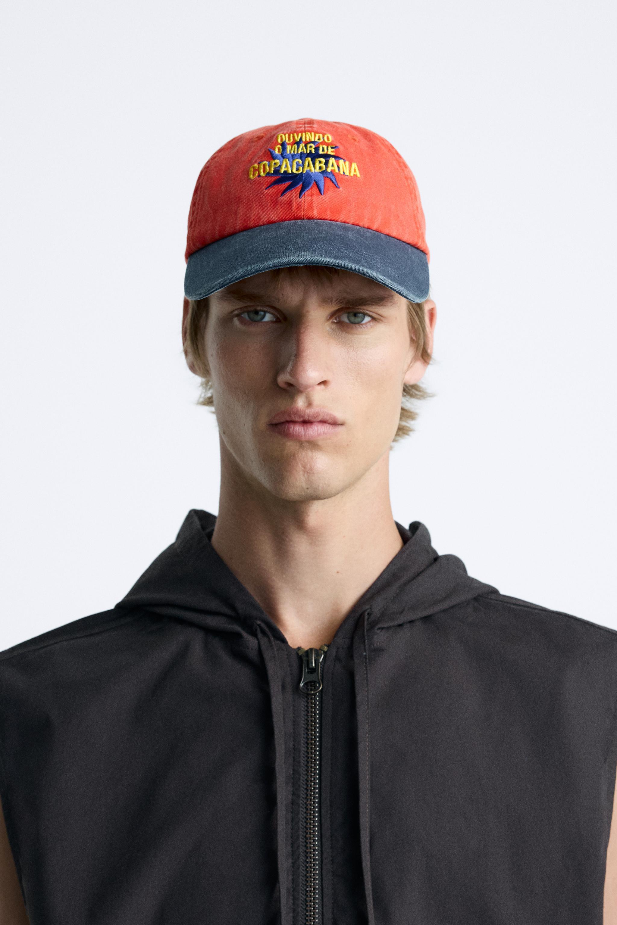 CONTRAST EMBROIDERED CAP Product Image