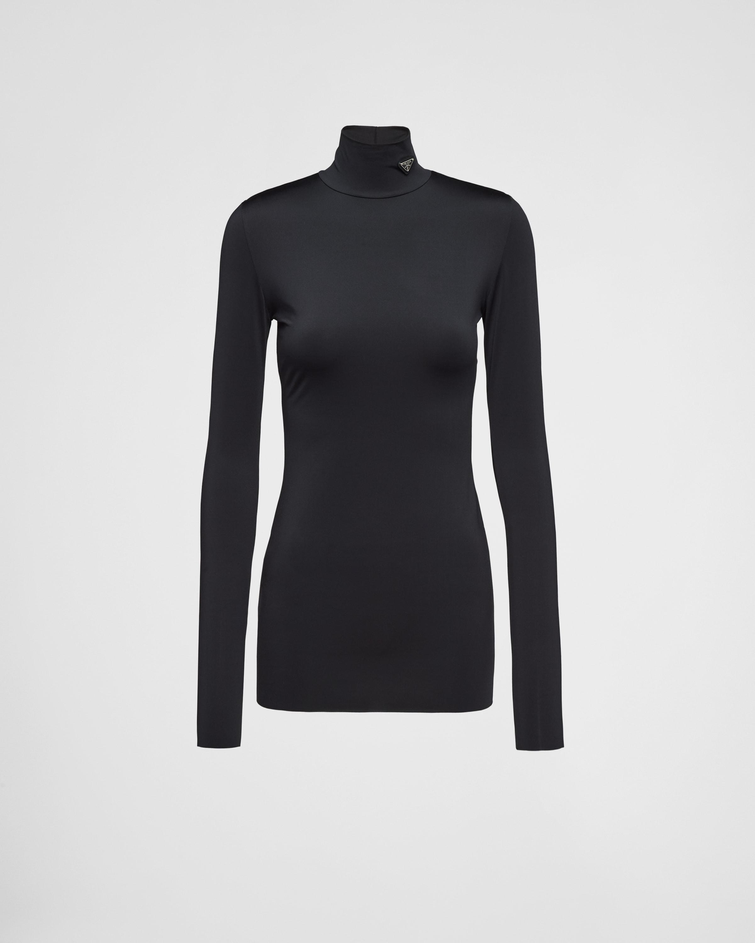 Jersey turtleneck top product image