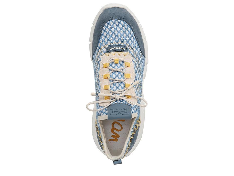 Sam Edelman Chelsie Lace Up Knit Sneaker Summer Sky/Blue Mist Knit Product Image