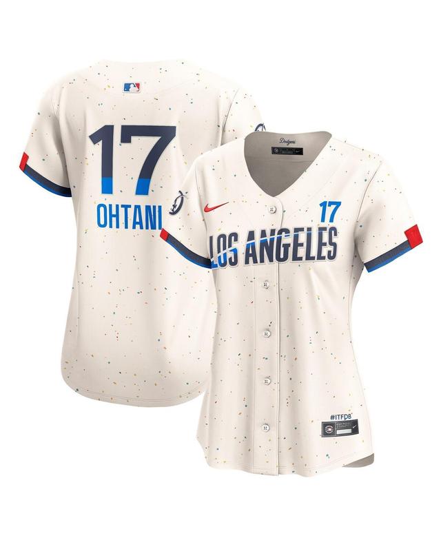 Nike Womens Shohei Ohtani Cream Los Angeles Dodgers 2024 City Connect Limited Player Jersey - Cream Product Image