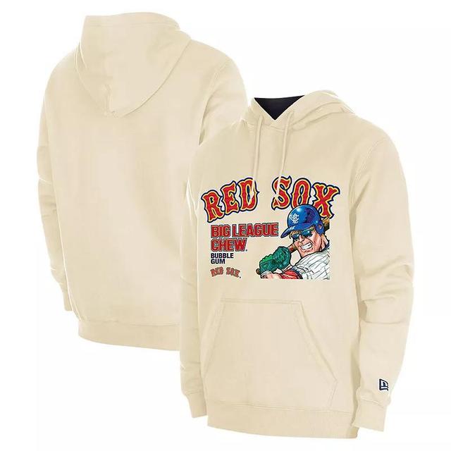 Mens New Era Cream Boston Red Sox Big League Chew Pullover Hoodie Product Image