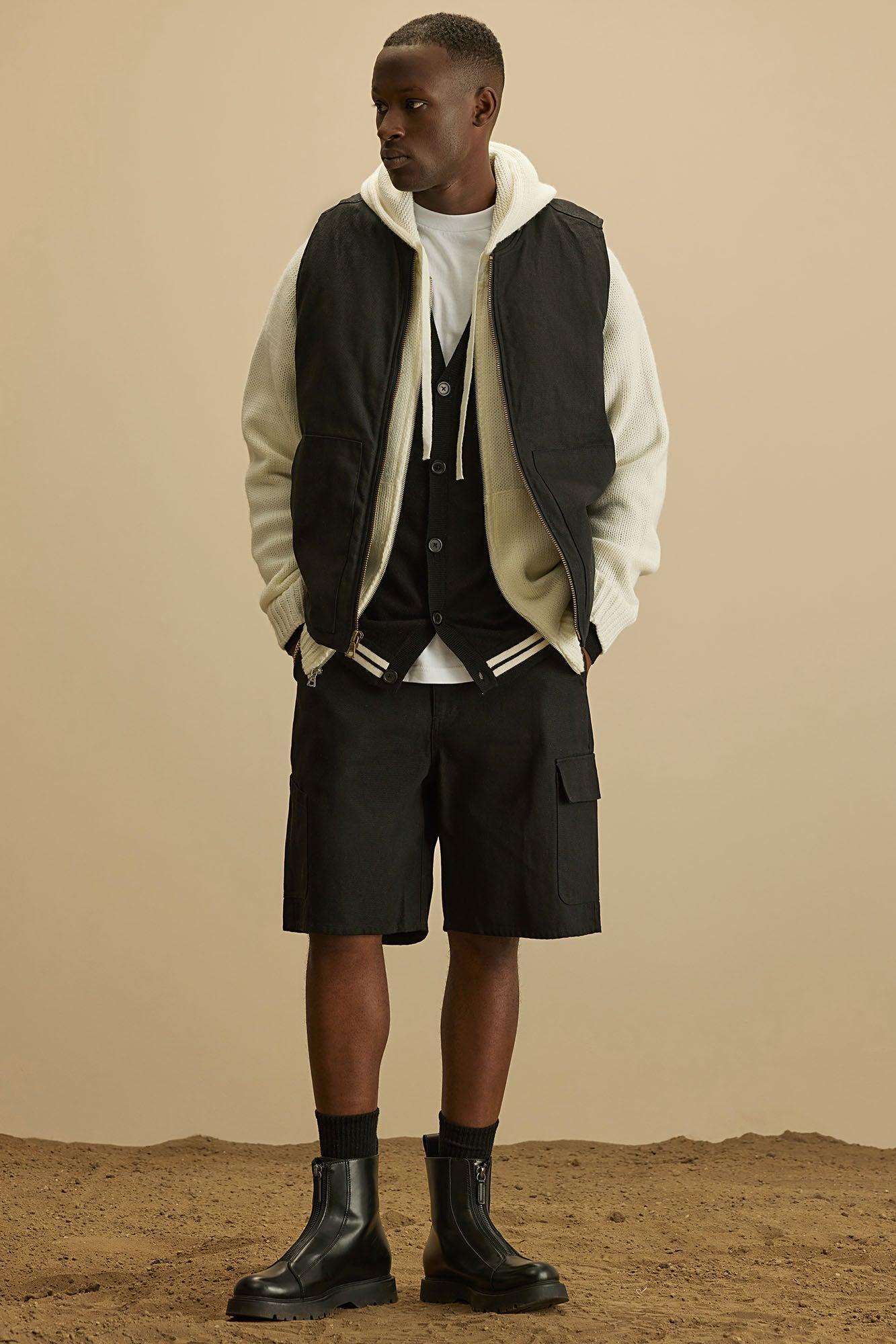 Alexander Utility Canvas Vest - Black Product Image