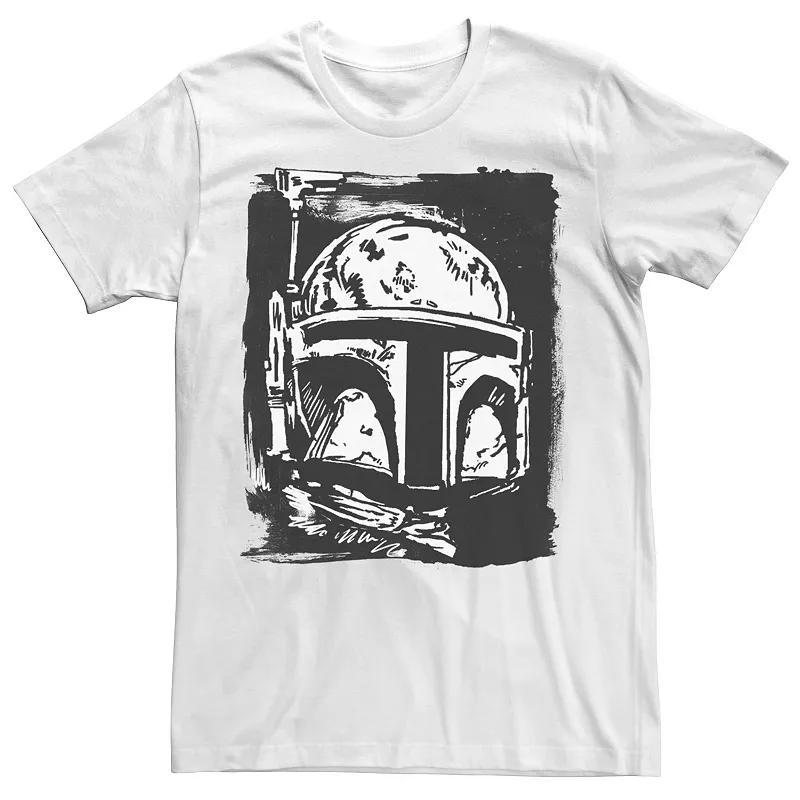 Mens Star Wars Boba Fett Paint Smear Stamp Tee Product Image