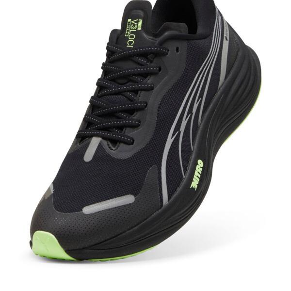 PUMA Velocity NITROâ¢ 3 GORE-TEXÂ® Men's Running Shoes in Black/Silver/Fizzy Apple Product Image