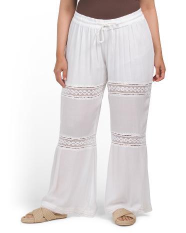 Plus Gauze Pants For Women Product Image