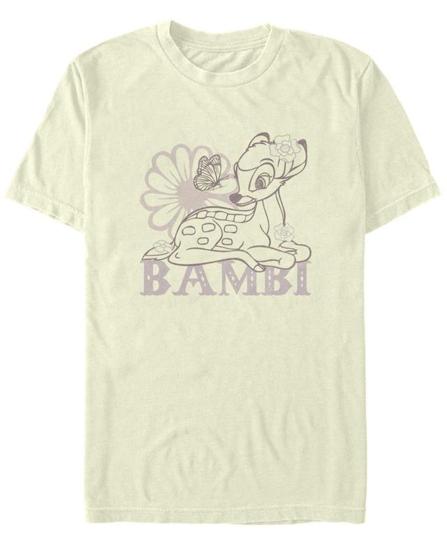 Mens Bambi Simple Flowers Line Art Tee Product Image