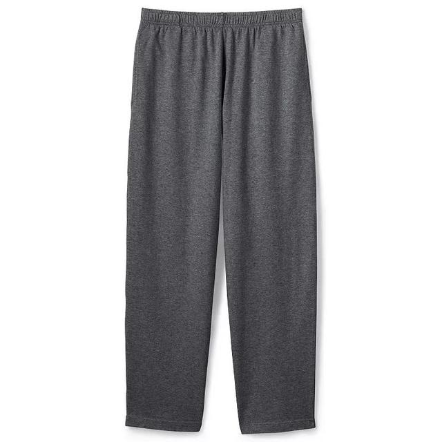 Mens Lands End Jersey Knit Pants Black Product Image