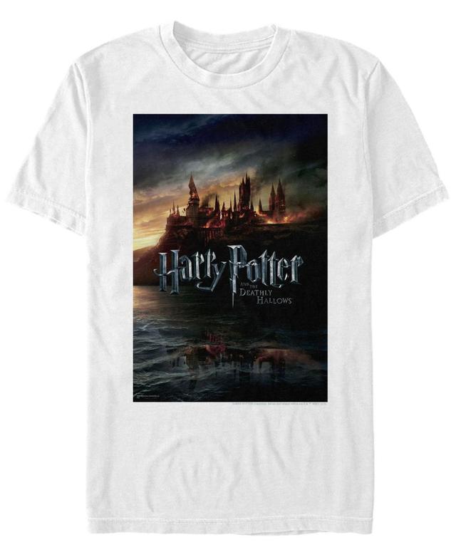 Mens Harry Potter Deathly Hallows Hogwarts Poster Graphic Tee Product Image