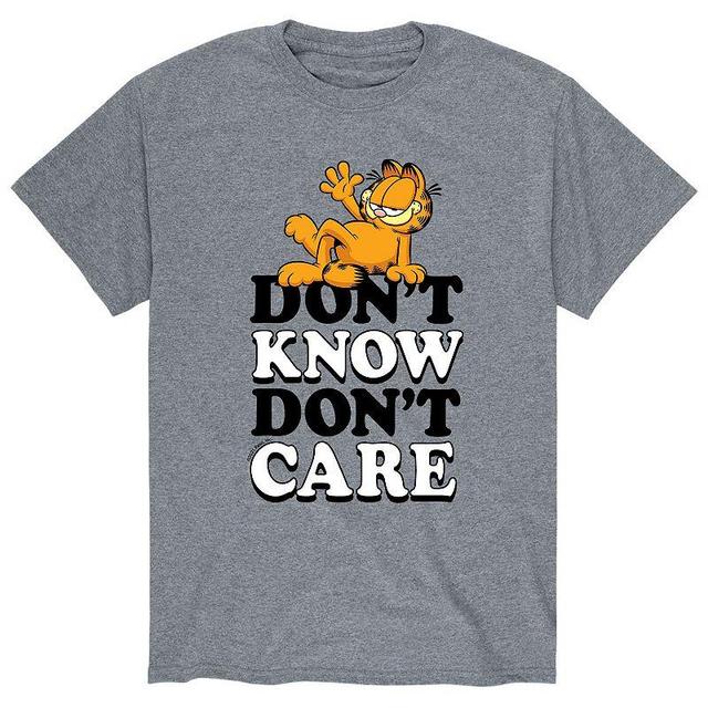 Mens Garfield Dont Care Tee Athletic Grey Product Image