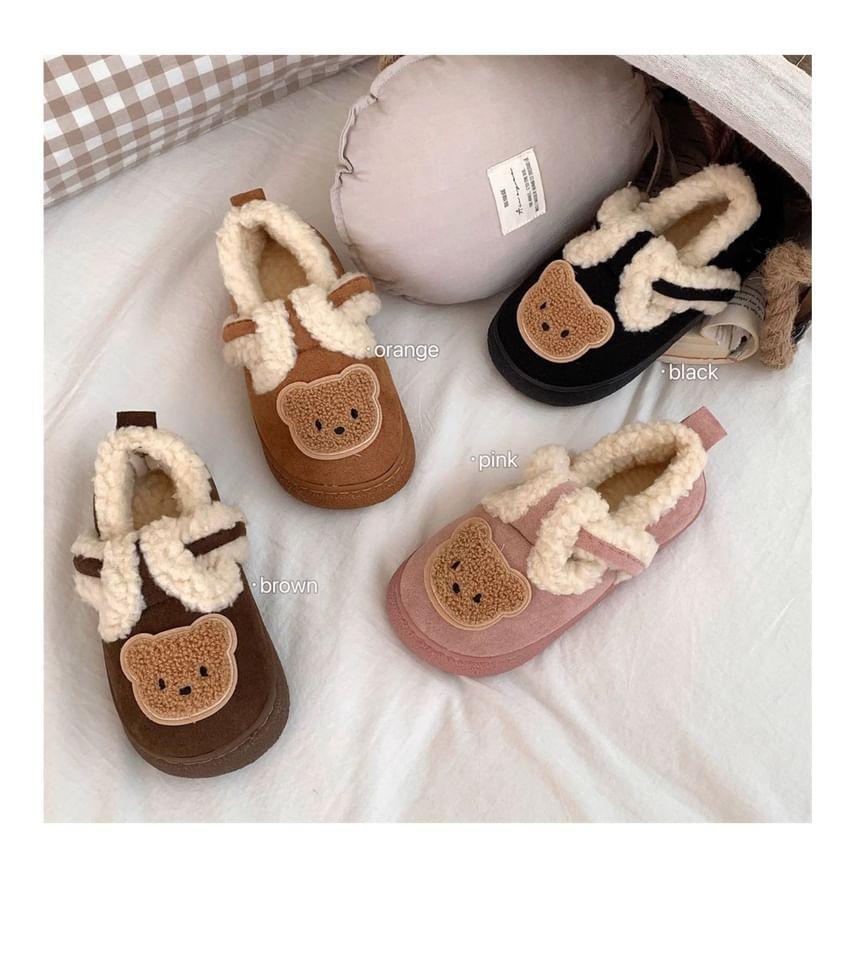 Bear Applique Slippers Product Image