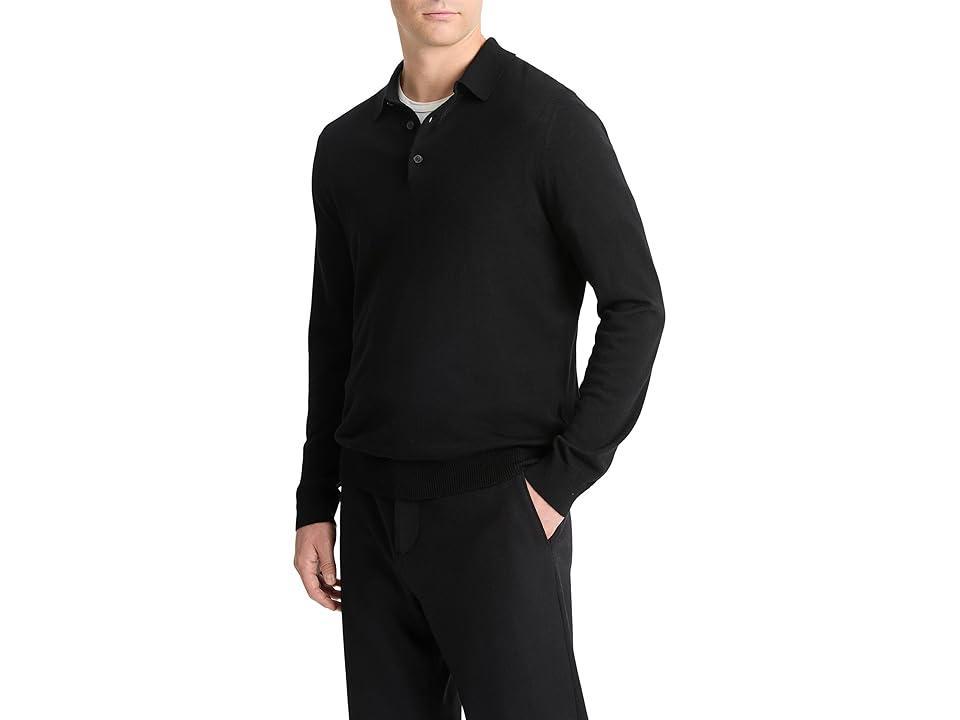 Mens Merino Wool Polo Sweater Product Image