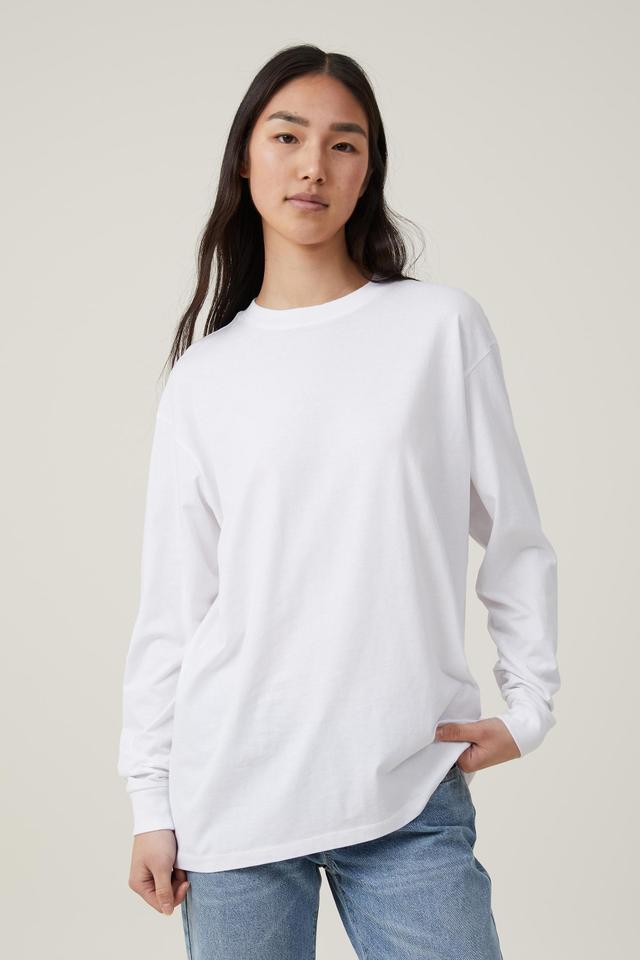 Cotton On Women - Brody Oversized Long Sleeve Top - White Product Image