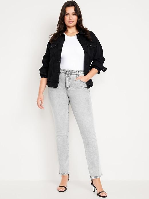 High-Waisted Vintage Slim Jeans Product Image