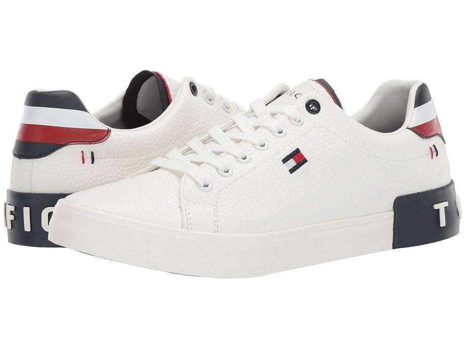 Tommy Hilfiger Mens Rezz Lace Up Low Top Sneakers - White Product Image