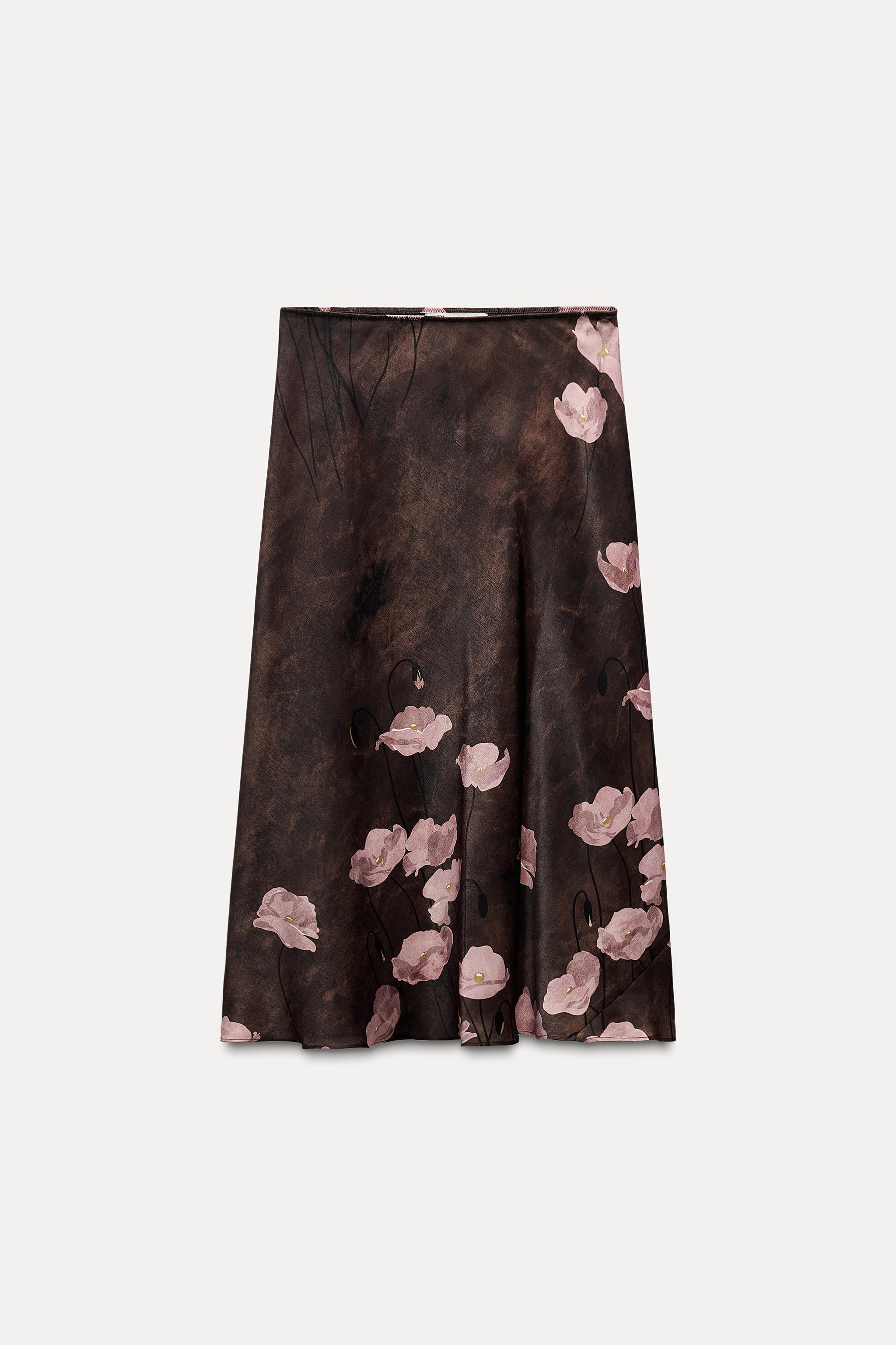 PRINTED MIDI SKIRT ZW COLLECTION Product Image