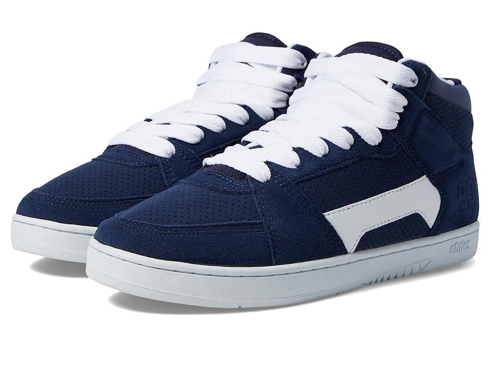 etnies MC Rap High 1 (Navy/White) Men's Skate Shoes Product Image