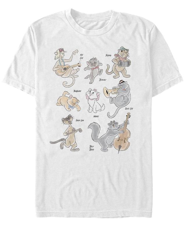 Fifth Sun Mens Aristocats Group Short Sleeve Crew T-shirt Product Image