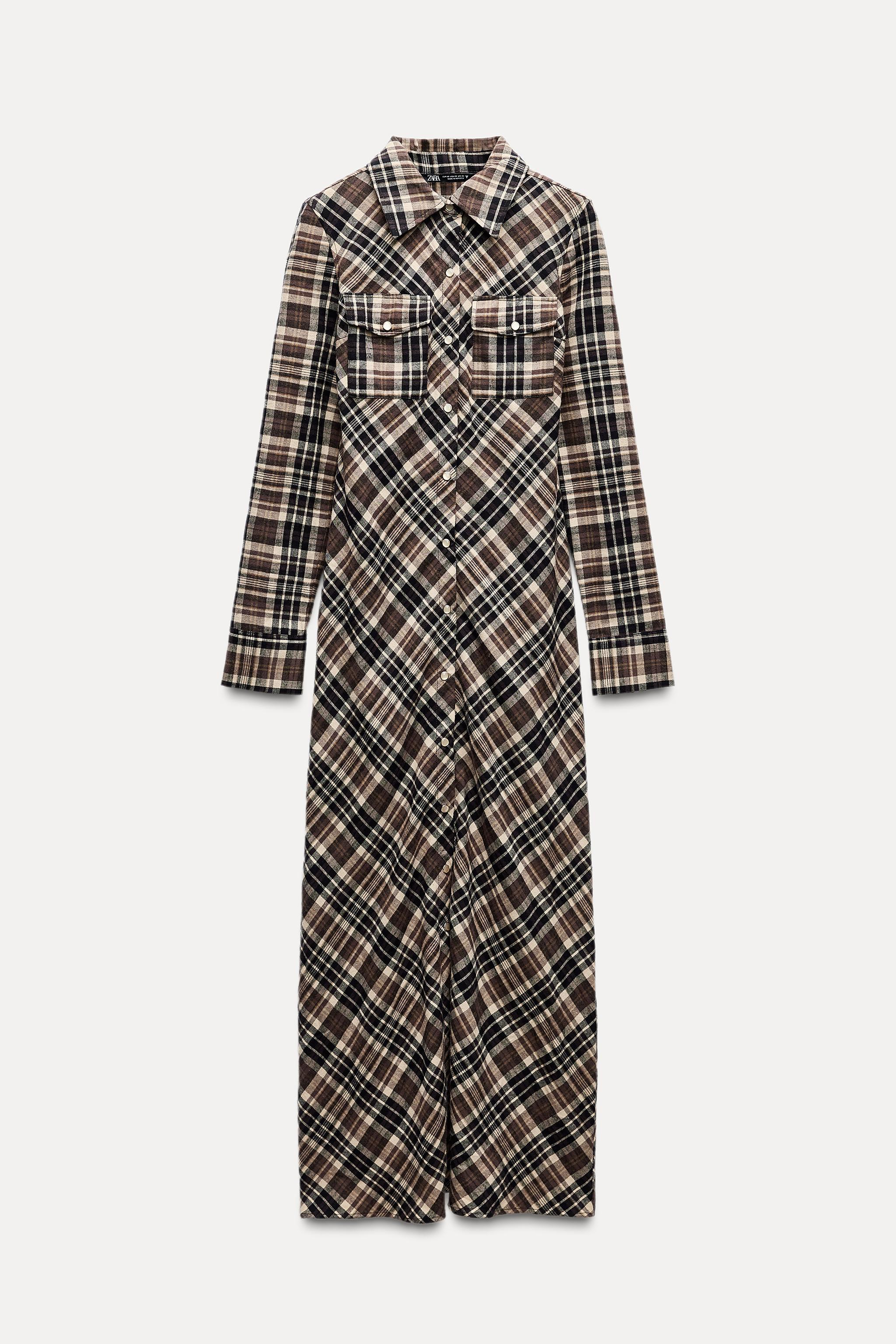 PLAID SHIRT DRESS product image