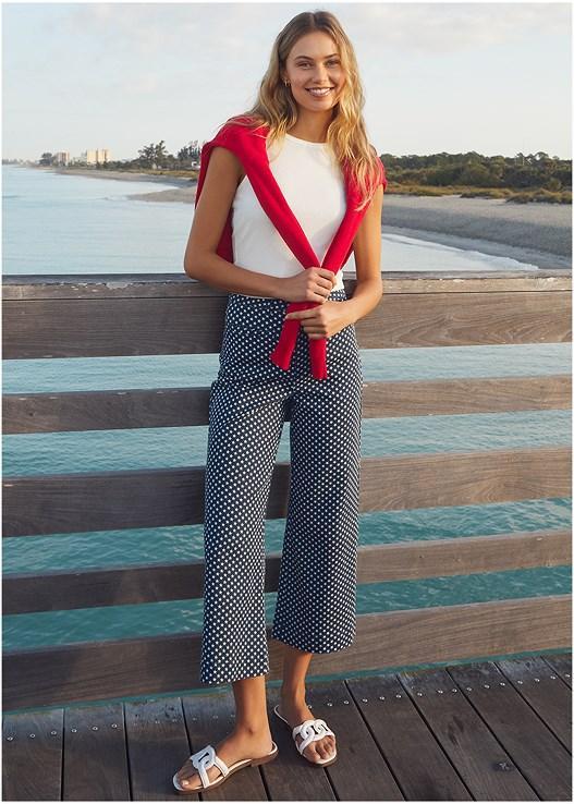 Sophia Wide Leg Crop Jeans Product Image