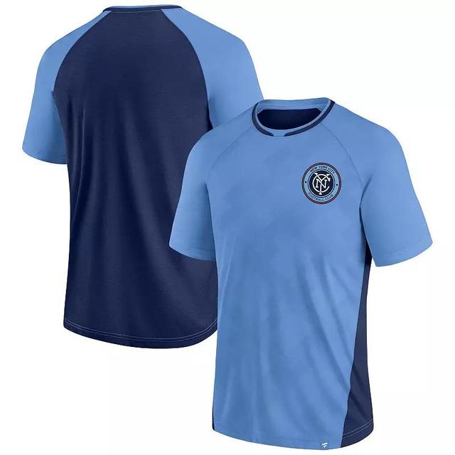 Mens Fanatics Branded Sky Blue New York City FC Attacker Raglan T-Shirt Product Image