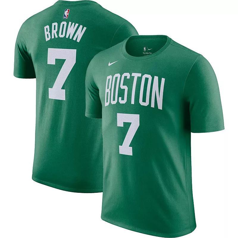 Mens Nike Jaylen Brown Kelly Boston Celtics Icon 2022/23 Name & Number T-Shirt Product Image