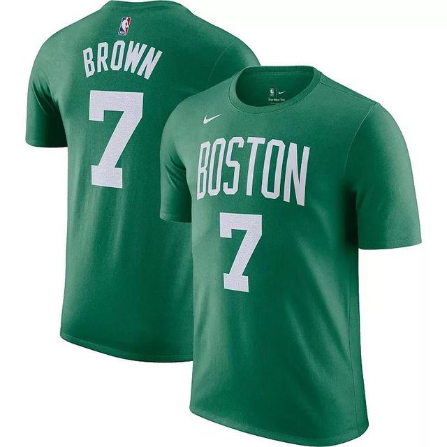 Mens Nike Jaylen Brown Kelly Boston Celtics Icon 2022/23 Name & Number T-Shirt Product Image