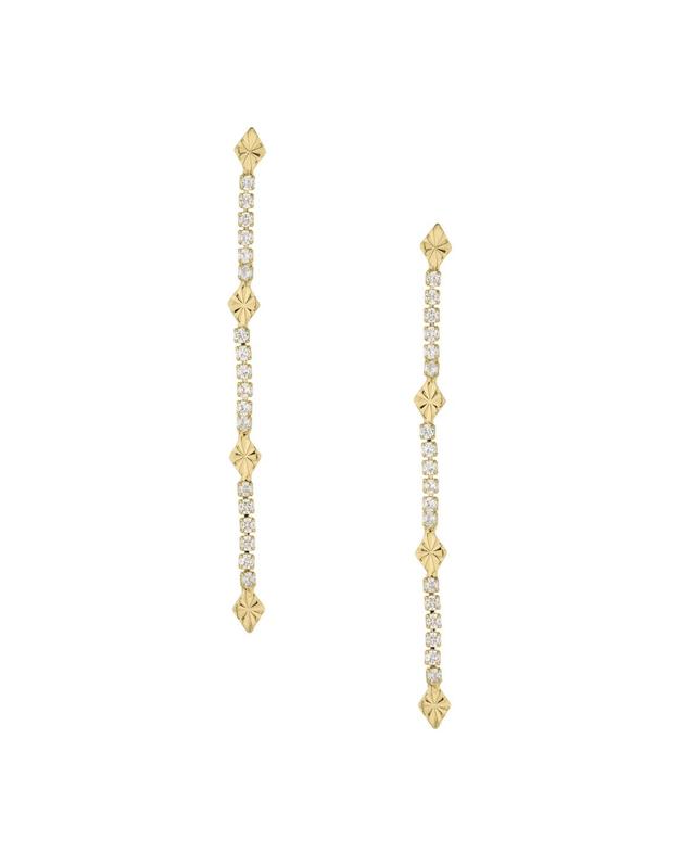 Ettika Womens 18k Gold Plated Straight Dangle Earrings Product Image