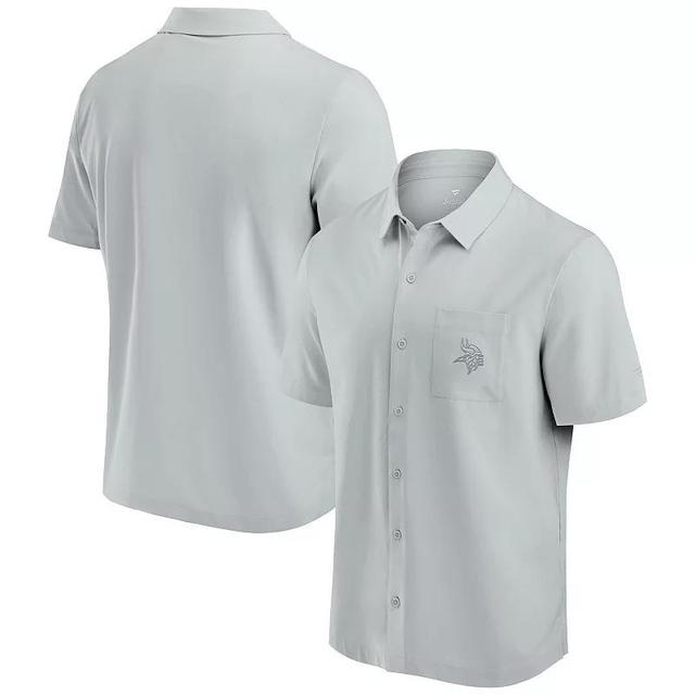 Mens Fanatics Gray New Orleans Saints Front Office Button-Up Shirt Product Image