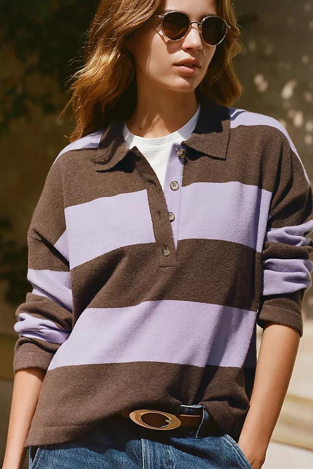 Maeve Rugby Polo Sweater Product Image