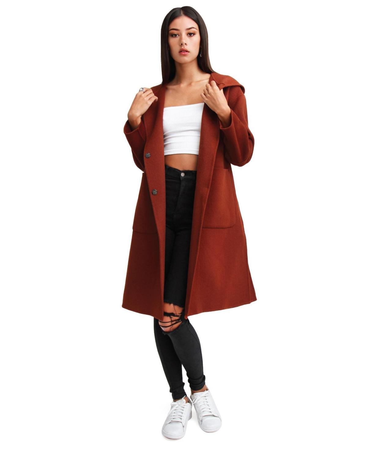 Women Belle & Bloom Walk This Way Wool Blend Oversized Coat Product Image