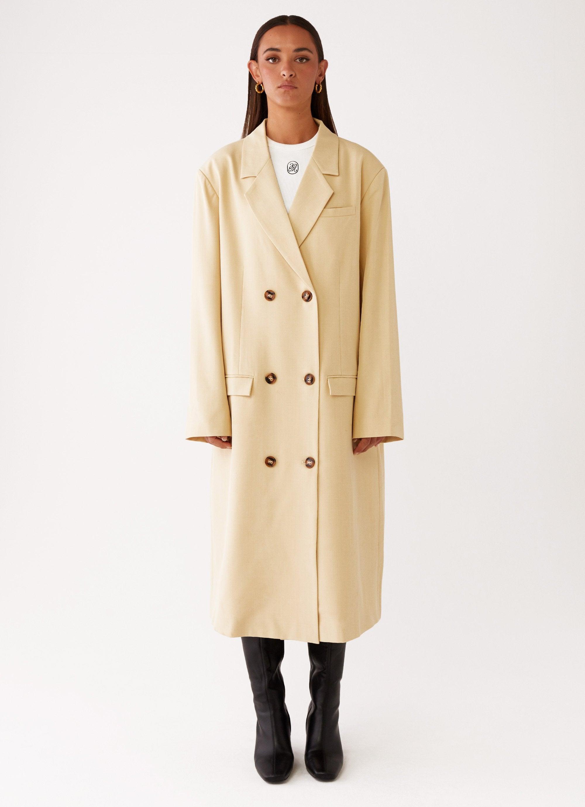 Stockholm Oversized Coat - Butter Product Image