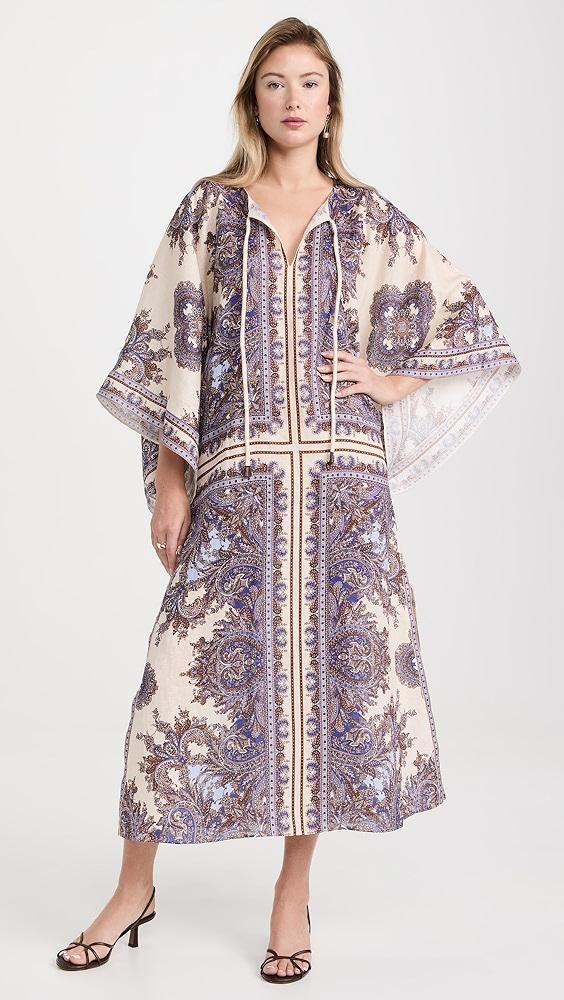 Zimmermann Ottie Caftan Midi Dress | Shopbop Product Image