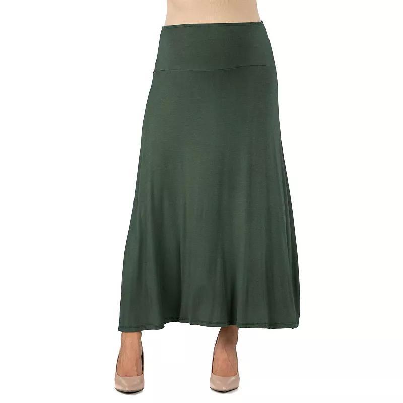 Maternity 24Seven Comfort Elastic Waist Maxi Skirt, Womens Product Image