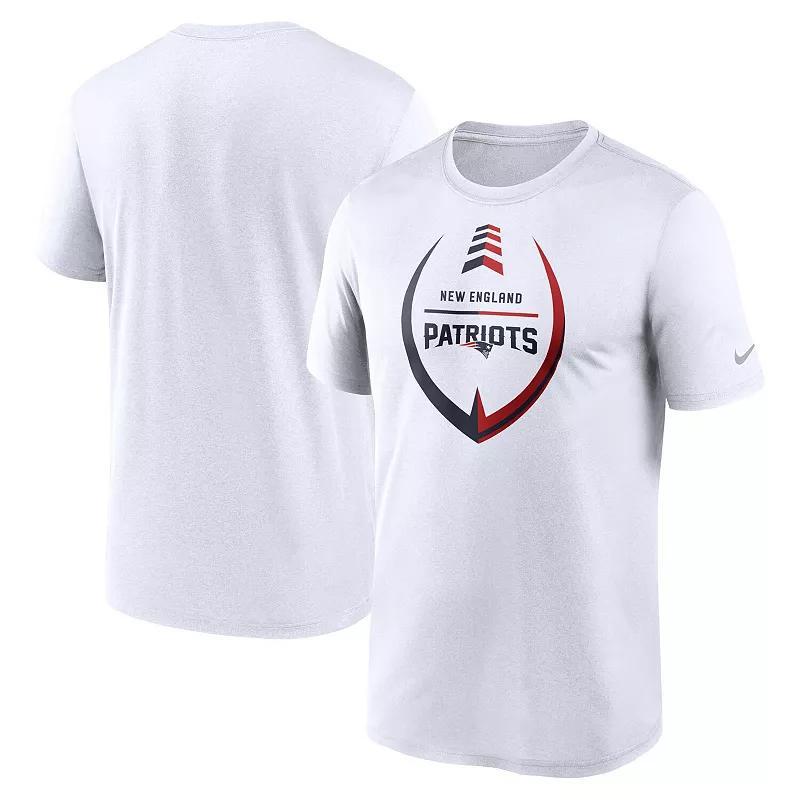 Mens Nike White New England Patriots Icon Legend Performance T-shirt Product Image