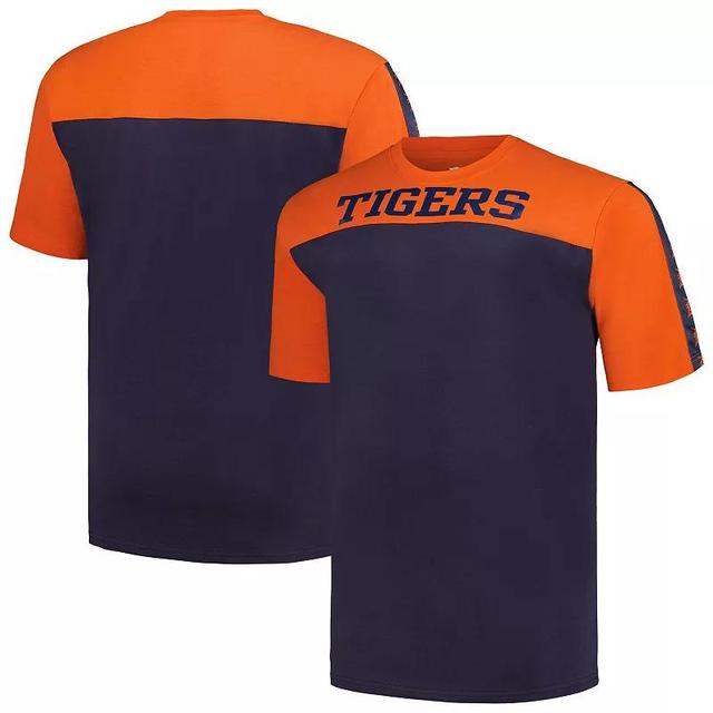 Mens Profile /Navy Detroit Tigers Big & Tall Yoke Knit T-Shirt Product Image