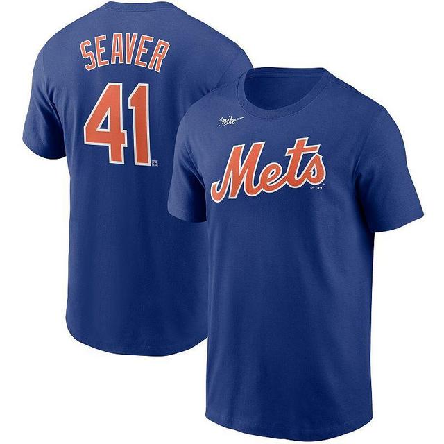 Mens Nike Tom Seaver Royal New York Mets Cooperstown Collection Name & Number T-Shirt Product Image