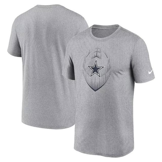 Mens Nike Heather Gray Dallas Cowboys Primetime Legend Icon Performance T-Shirt Product Image