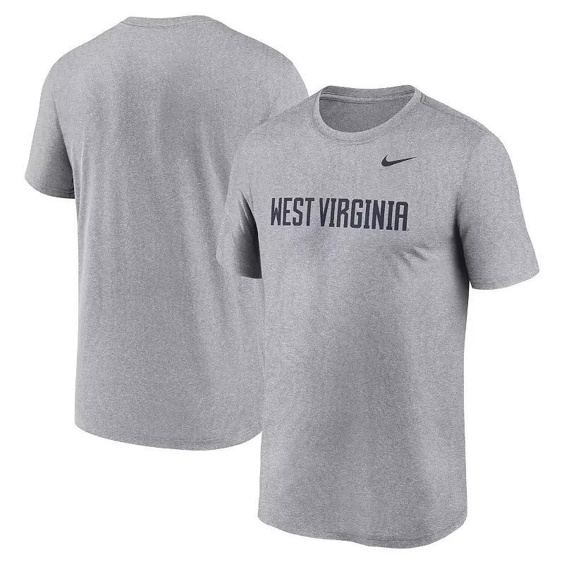 Mens Nike Heather Gray West Virginia Mountaineers Primetime Legend Wordmark T-Shirt Product Image