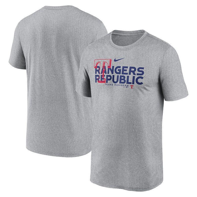 Mens Nike Heathered Charcoal Texas Rangers Local Rep Legend Performance T-Shirt Product Image