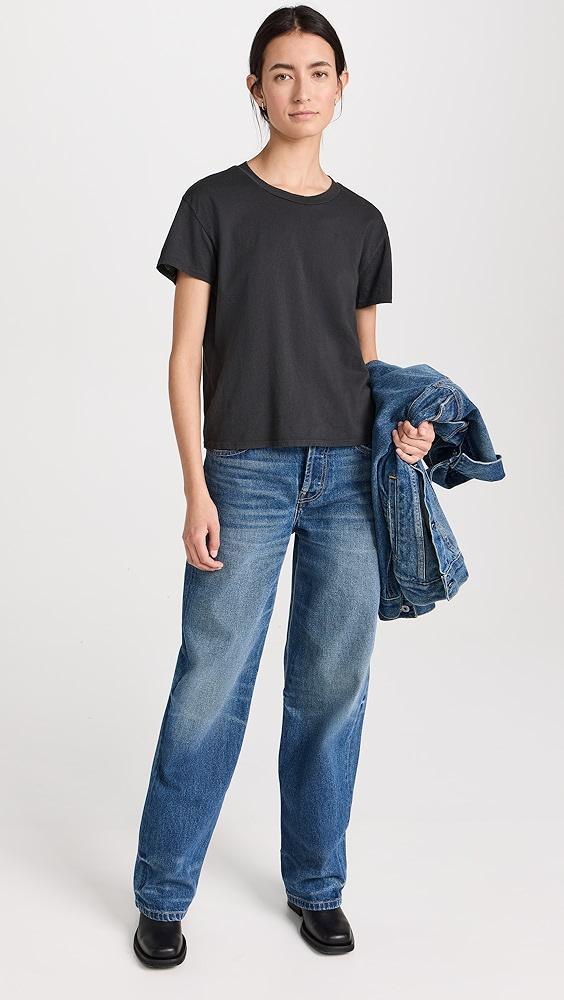 perfectwhitetee Harley Cotton Boxy Crew Tee | Shopbop Product Image