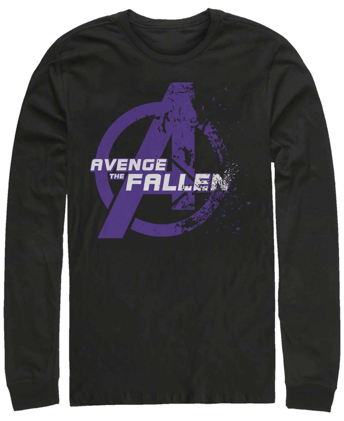 Marvel Mens Avengers Endgame Avenge the Fallen Logo, Long Sleeve T-shirt Product Image