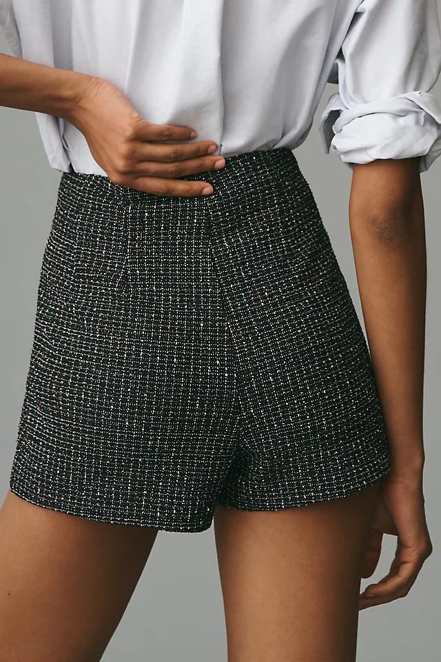 Maeve Tweed Zip-Front Shorts Product Image