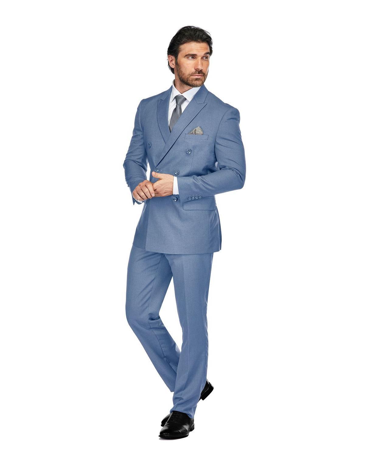 Men's 2-Piece Slim Fit Double Breasted Suit Product Image