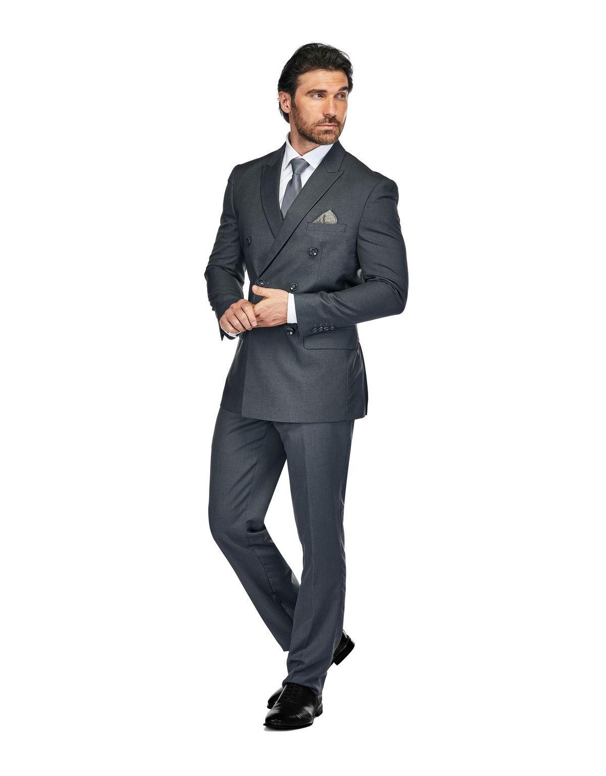 Men's 2-Piece Slim Fit Double Breasted Suit Product Image