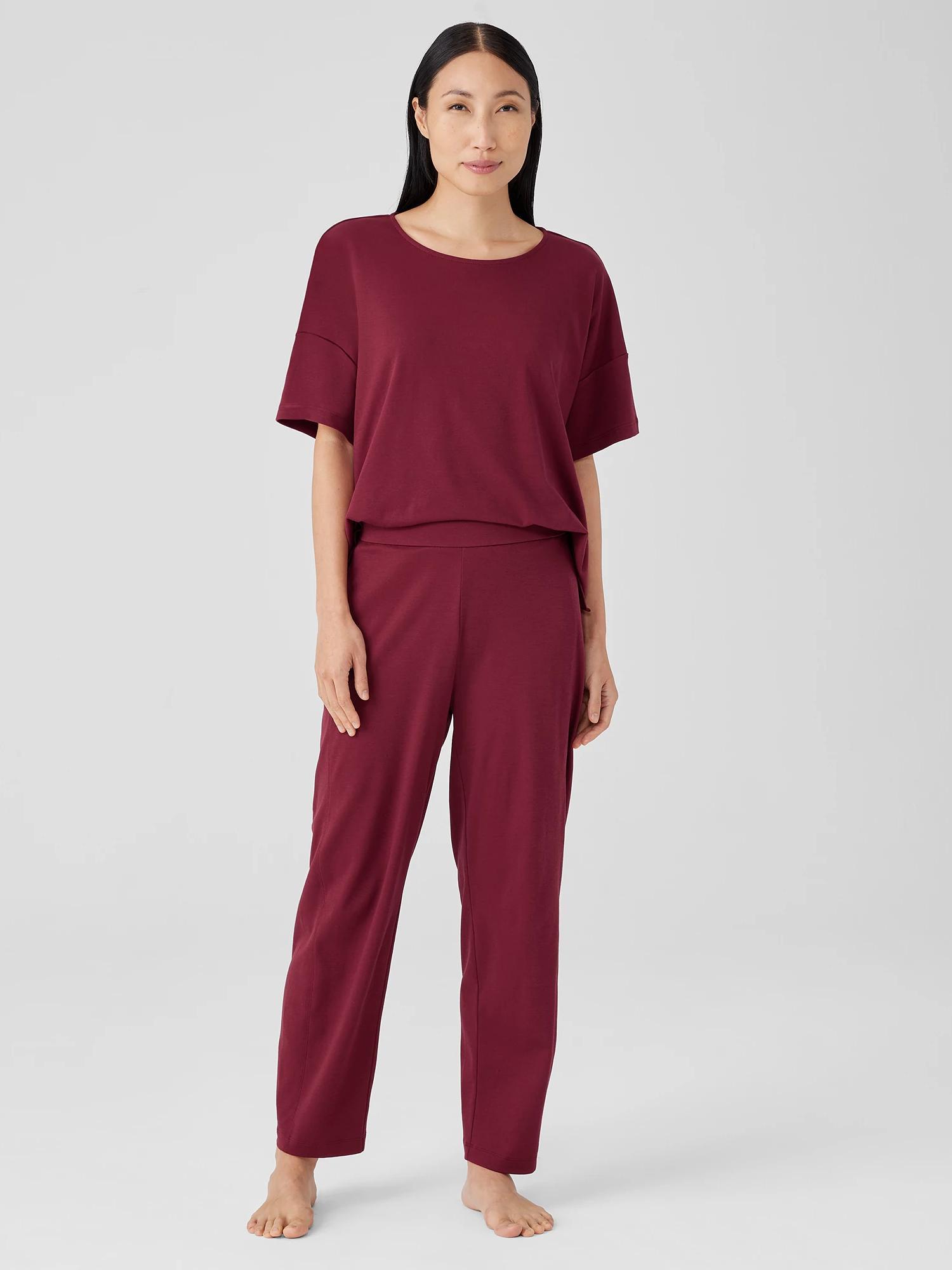 EILEEN FISHER Organic Cotton Interlock Lantern Sleep Pantfemale Product Image