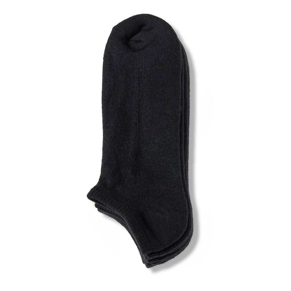 Men's No Show Socks 5pk - Dealworthy™ Black 6-12 Product Image