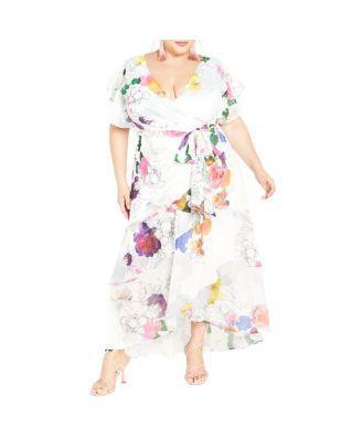 Plus Size Margot Print Maxi Dress Product Image