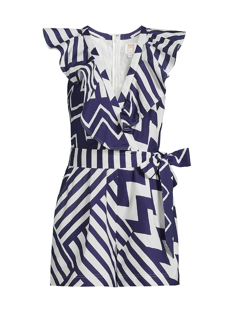 Womens Darcy Stripe Cotton Romper Product Image